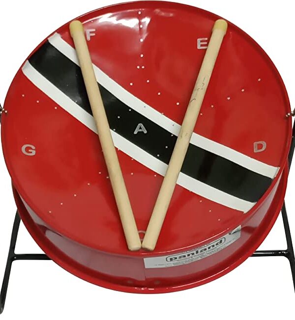 Steelpan (Steel Drum) 8 Inch 6 Notes (TRINI FLAG PAN) Gift, Souvenir from Trinidad & Tobago