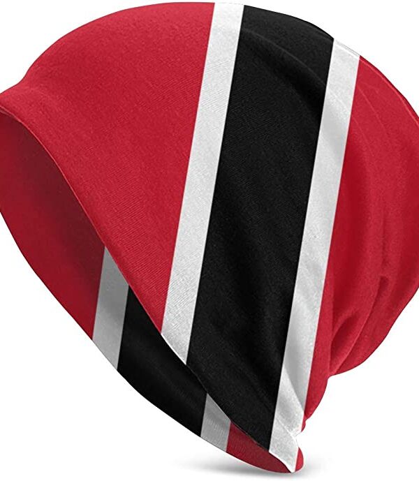 TOLUYOQU Trinidad and Tobago Flag Slouchy Beanie for Men Women - Unisex Cuffed Plain Baggy Skull Cap Summer Winter Warm Daily Beanie Knit Hat